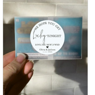 Personalized Wedding Lottery Ticket Couple Name Classic Round Sticker