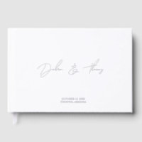 Personalized Wedding Modern Minimalist White