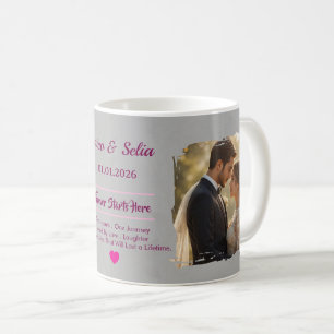 Personalized Wedding Mug    Custom Couple 