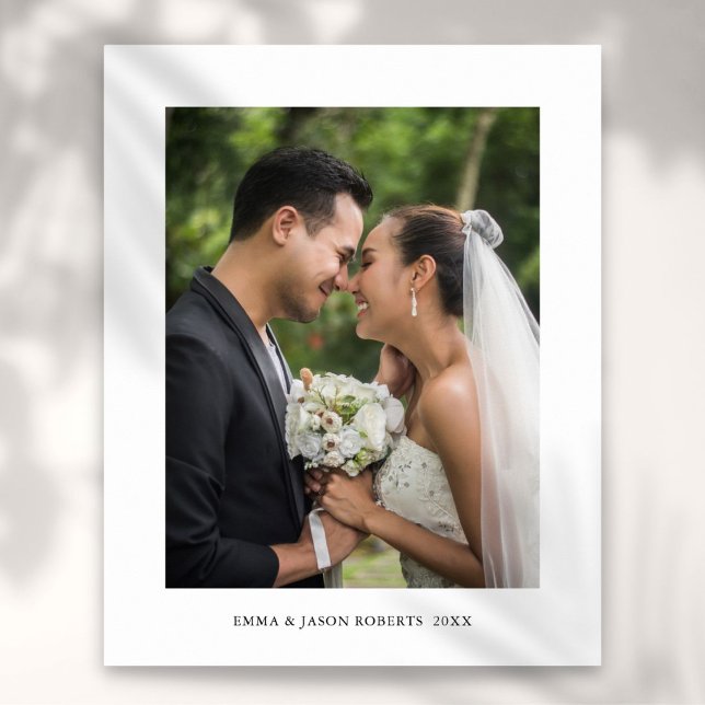 Personalized Wedding Photo and Name Print (Personalized Wedding Photo and Name Print)