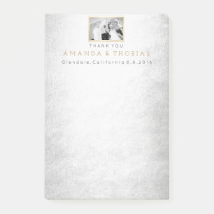 Personalized Wedding Thank You Gift Favor Post-it Notes