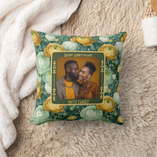 Personalized Wedding Throw Pillow  For Couple