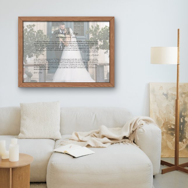 Personalized Wedding Vows Photo Keepsake (Personalized Wedding Vows Photo Keepsake
)