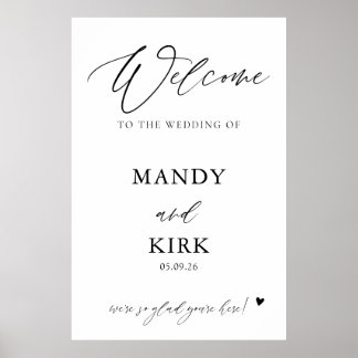 Personalized Wedding Welcome Sign Banner