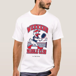 Personalized Weekend Paddle Club Duck Team Name T-Shirt