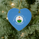 Personalized Welsh Angel Hanukkah Flag  Ceramic Tree Decoration<br><div class="desc">Design features an angel, wearing the flag of Wales, flying in a white circle of squiggly squares. The background shows blue squiggly squares for Hanukkah celebrations. Above the angel are the words WELSH HANUKKAH ANGEL and a space for the year. Below, add a name to personalize or to create a...</div>