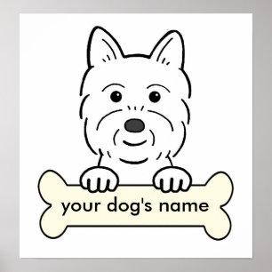 Personalized Westie Poster