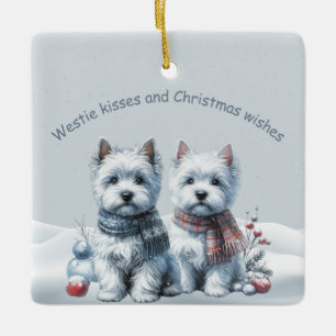 Personalized Westies Christmas Ornament