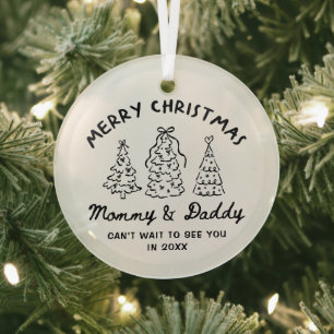 Personalized Whimsical Baby Announcement Ornament