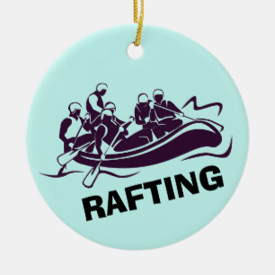 Personalized White Water Rafting Ornament