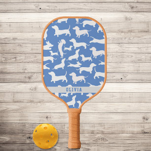 Personalized Wiener Dog, Sausage Dog Pickleball Paddle