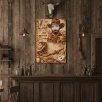 Personalized Wild West Wanted Cowboy