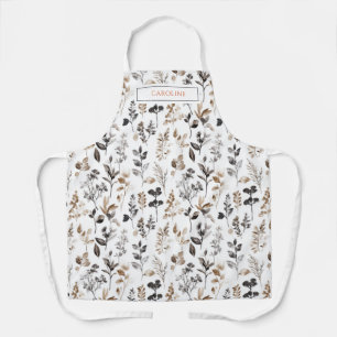 Personalized Wildflowers Apron