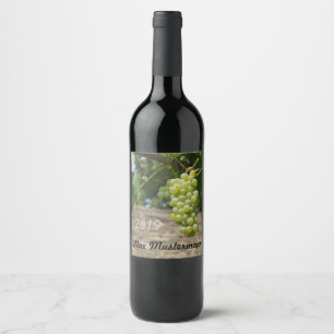 Personalized wine bottles label