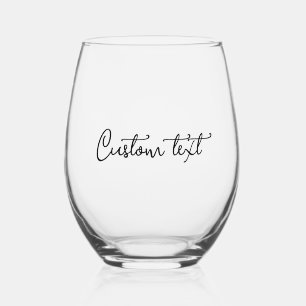Personalized wine glasses