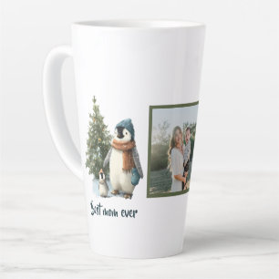 Personalized Winter Penguin “Best Mom Ever” Latte Mug