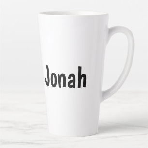 Personalized Winter Squirrel in Frosted Forest Latte Mug