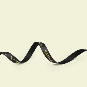 Personalized With 4 Last Name or Nickname on Them Satin Ribbon
