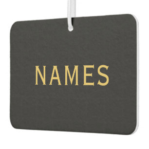 Personalized With Last Name or Nickname on Them Car Air Freshener
