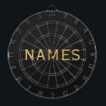 Personalized With Last Name or Nickname on Them Dartboard<br><div class="desc">Make it truly yours! 🖤 Personalize this beautiful design with your last name or nickname in a stylish, flowing handwritten font that feels warm and heartfelt. 💌 Every time you see it, it’s a reminder of your story, your memories, and your unique style. 🌟 Perfect for gifts, keepsakes, or treating...</div>