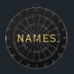 Personalized With Last Name or Nickname on Them Dartboard<br><div class="desc">Make it truly yours! 🖤 Personalize this beautiful design with your last name or nickname in a stylish, flowing handwritten font that feels warm and heartfelt. 💌 Every time you see it, it’s a reminder of your story, your memories, and your unique style. 🌟 Perfect for gifts, keepsakes, or treating...</div>