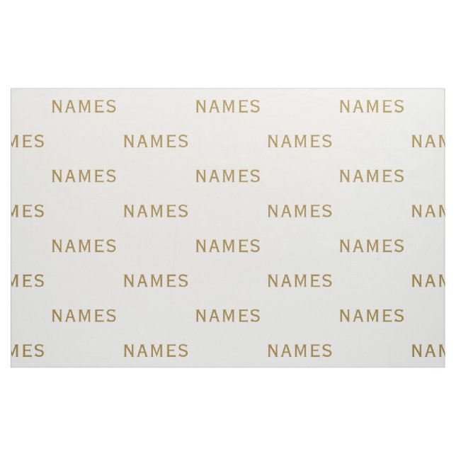 Personalized With Last Name or Nickname on Them Fabric (Yard)