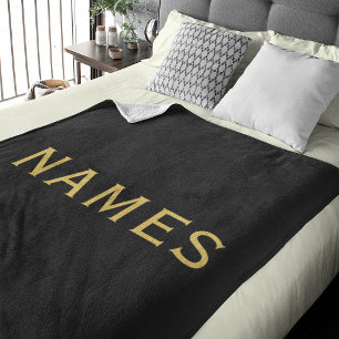 Personalized With Last Name or Nickname on Them Fleece Blanket
