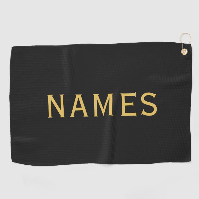 Personalized With Last Name or Nickname on Them Golf Towel (Horizontal)