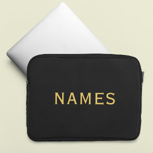 Personalized With Last Name or Nickname on Them Laptop Sleeve