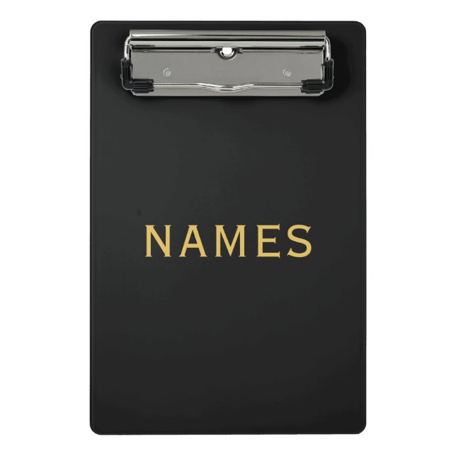 Personalized With Last Name or Nickname on Them Mini Clipboard (Front)