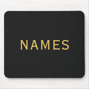Personalized With Last Name or Nickname on Them Mouse Mat