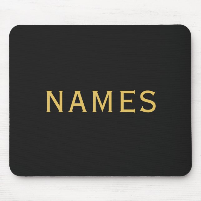 Personalized With Last Name or Nickname on Them Mouse Mat (Front)