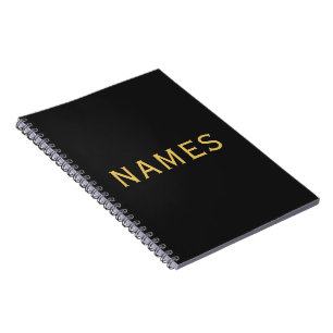 Personalized With Last Name or Nickname on Them Notebook