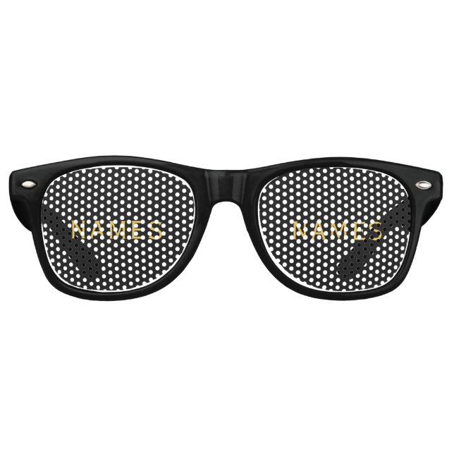 Personalized With Last Name or Nickname on Them Retro Sunglasses (Front)