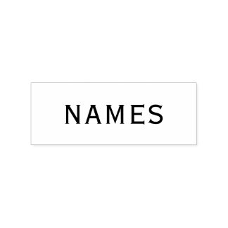 Personalized With Last Name or Nickname on Them Rubber Stamp