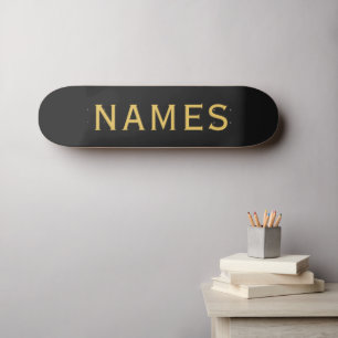 Personalized With Last Name or Nickname on Them Skateboard