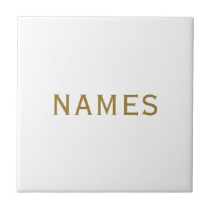 Personalized With Last Name or Nickname on Them Tile