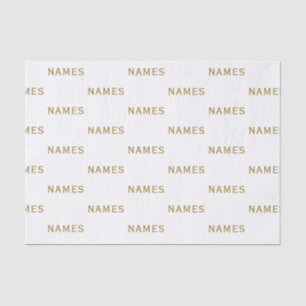 Personalized With Last Name or Nickname on Them Tissue Paper
