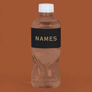 Personalized With Last Name or Nickname on Them Water Bottle Label