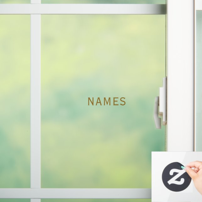 Personalized With Last Name or Nickname on Them Window Cling (Home)