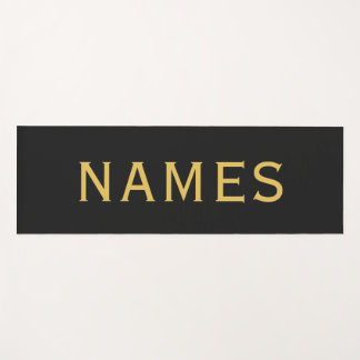Personalized With Last Name or Nickname on Them Yoga Mat