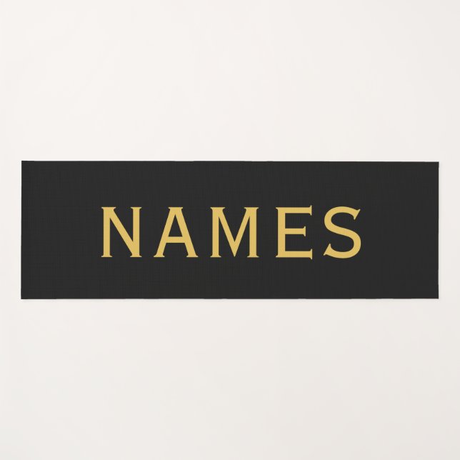 Personalized With Last Name or Nickname on Them Yoga Mat (Front (Horizontal))