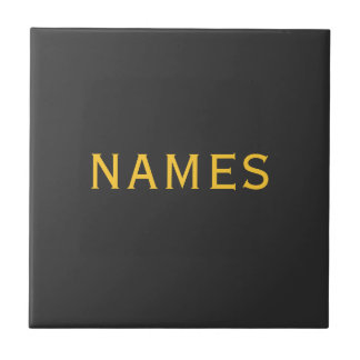 Personalized With Last or Nickname Name on Them Tile