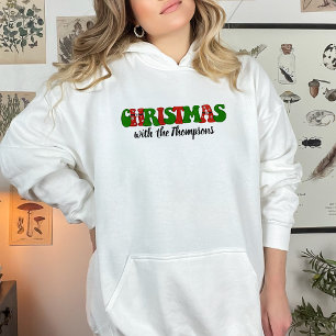Personalized With Name Family Christmas Matching Hoodie