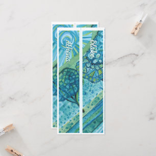 Personalized With Name Whimsical Two Bookmarks