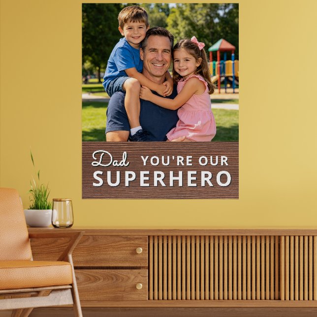 Personalized with photo and text poster (Living Room 2)