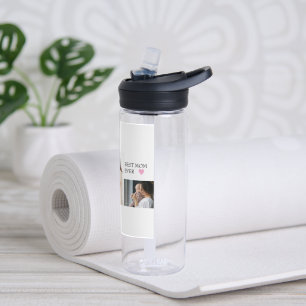 Personalized with Photo & "Best Mom Ever -  Water Bottle