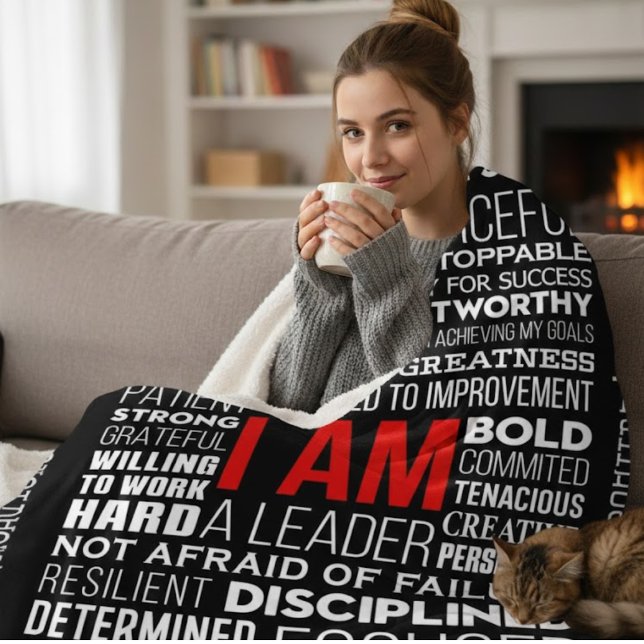 Personalized Word Cloud Sherpa Fleece Blanket (Creator Uploaded)