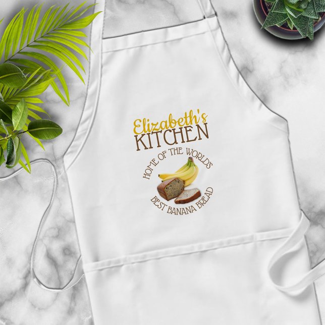 Personalized World's Best Banana Bread Standard Apron (Creator Uploaded)