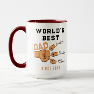 Personalized WORLD'S BEST Dad   Father’s Day Mug